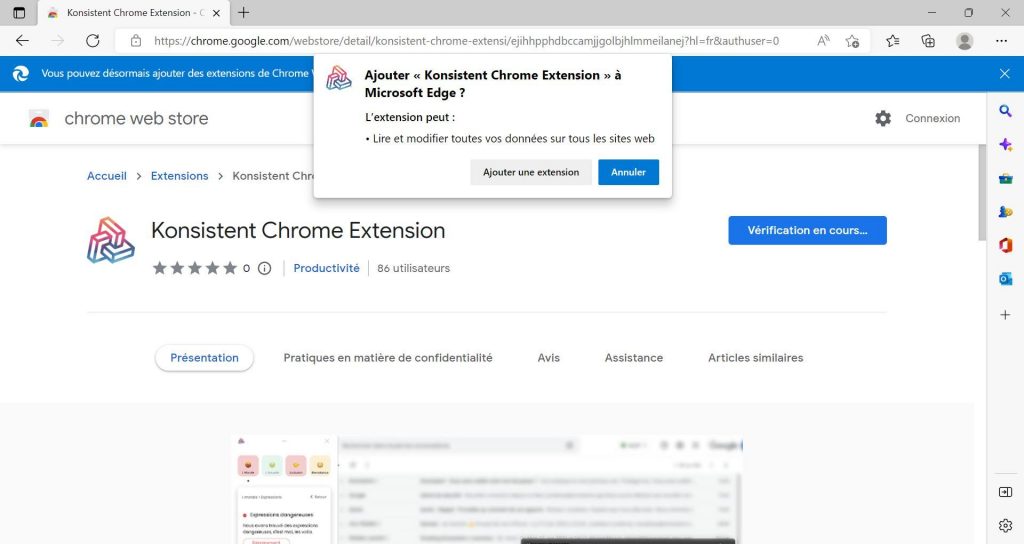 comment installer les extensions Chrome dans Microsoft Edge