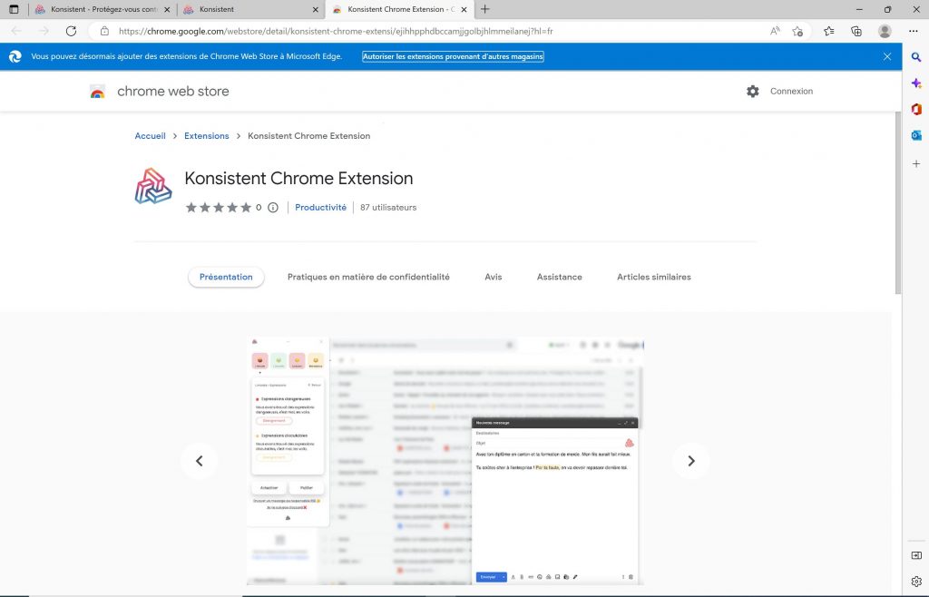 comment installer les extensions Chrome dans Microsoft Edge