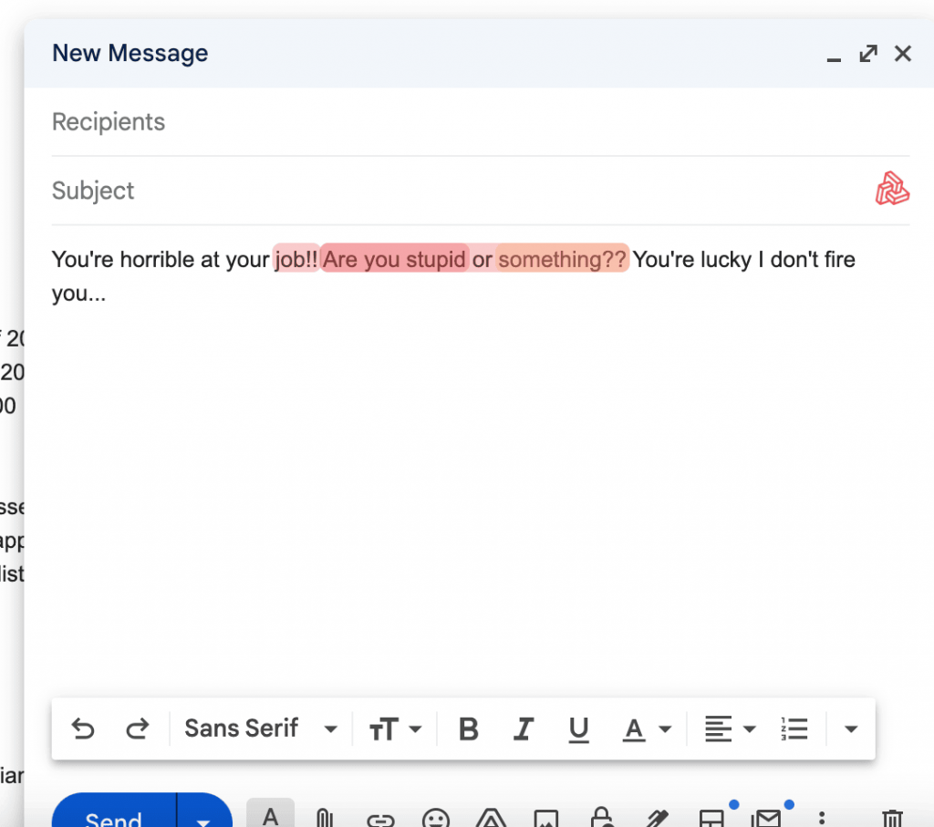 email harassment